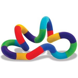 image:imageTangle Jr Fuzzies Pink and Blue  Fuzzy Fidget Toy  Fuzzy Tangle Toy  Quiet Twist FidgetPinkBlue