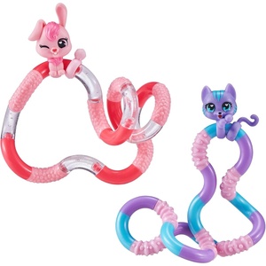 image:imageTangle Jr Pets 2Pack Kitty and Bunny  Tangle Fidget Pets Fidget Toys  Fidget Toy Gift  Fidgets for School  Cute fidgets for girls  kitty character fidget and bunny character fidget